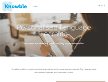 Tablet Screenshot of knowble.eu